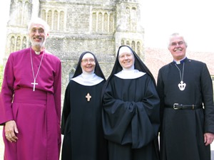Bishop David Walker, Mother Mary David,
Sister Anne, Bishop Laurie Green